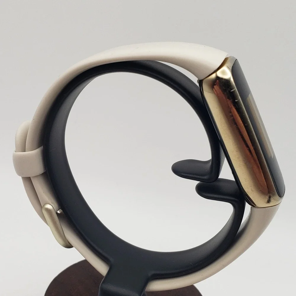 Fitbit Luxe Fitness Tracker Unisex Lunar White Gold FB422 Smartwatch - Tested